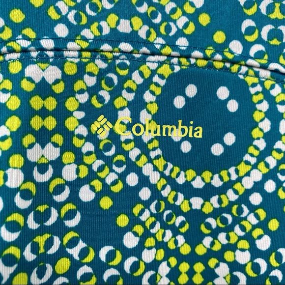 Columbia blue print v-neck athletic tank top - Picture 4 of 8